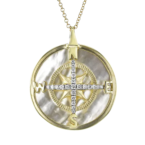 ZP1217 Pendant in 14k Gold with Diamonds